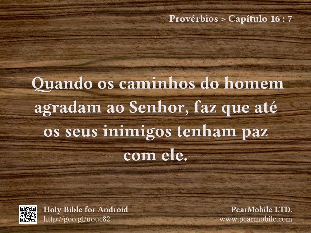 Provérbios, Capítulo 16:7